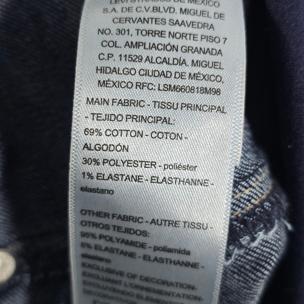 Signature by Levi Strauss Maternity Bootcut Jeans Dark Wash Blue Sz L 816540003 - Picture 8 of 10